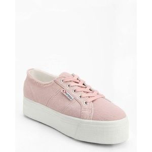 Superga Pink Pony Hair Sneakers